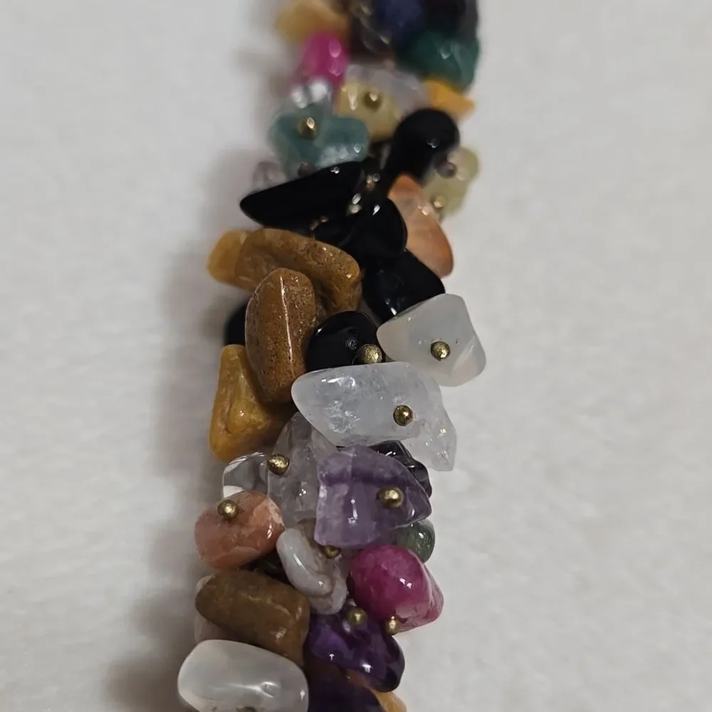 Handmade Multiple Semi Precious Stone Necklace